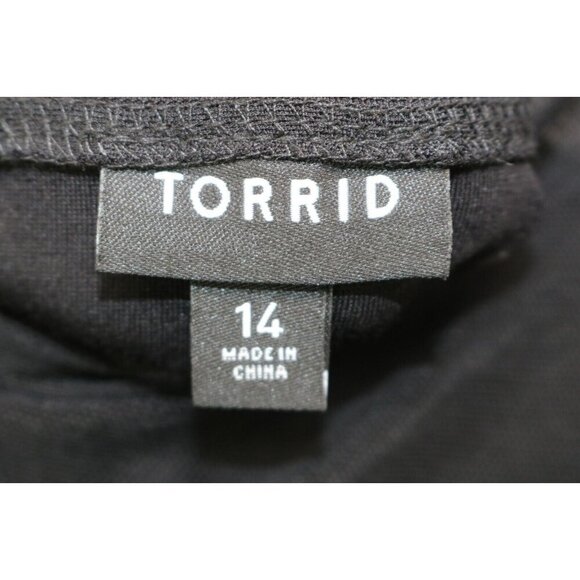 Torrid Black Mesh Empire Waist Dress-Size 14-Whimsigoth-Witchy-Goth-Pockets - Picture 8 of 16